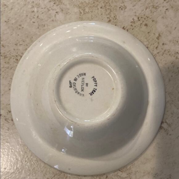 Metlox Poppytrail Red Rooster Bowl Vintage 6" - Picture 2 of 5